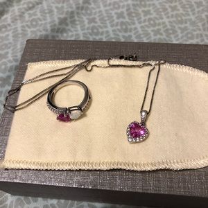 Matching ring and necklace from Kay’s jewelry